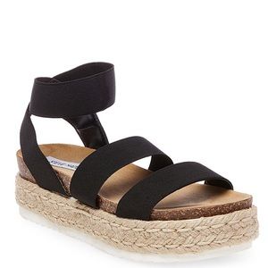 STEVE MADDEN KIMMIE SANDALS BLACK